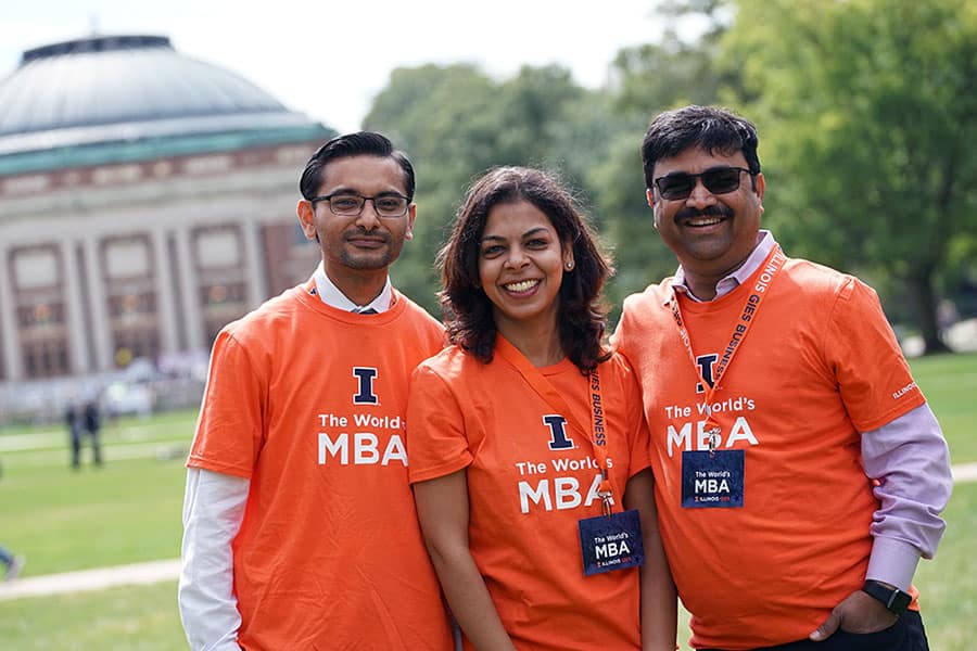 iMBA students at the University of Illinois