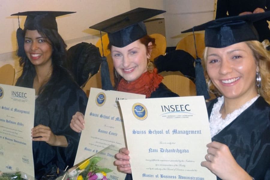 Swiss School of Business and Management (SSBM) MBA graduates